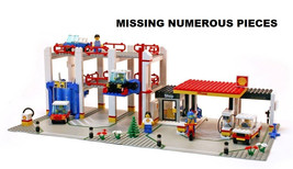 LEGO 6394 Shell Metro Park Service Tower Parking Garage Car Wash BB - $170.00