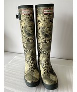 Hunter Royal Horticultural Society 17” Greenery Rain Boots Womens Size 9... - £97.32 GBP