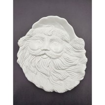 Mikasa Santa&#39;s Cookie Plate White Fine Porcelain &amp; Gold Trim Holiday Ele... - $424.90 MXN