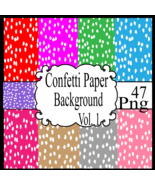 Confetti Paper Background Vol. 1-Digital ClipArt  - $37.50 MXN