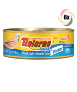 6x Cans Dolores Chunk Light Yellowfin Tuna In Water Flavor | 5oz | Easy ... - $30.55