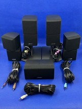 4 Bose Double Cube 1 Center Channel Speakers Acoustimass Lifestyle Stand... - $247.47