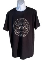 CANVAS Short Sleeve BOSTON MASSACHUSETTS EST. 1630 T-Shirt Black Large - $11.87