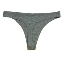 Everlane Grey Thong Cotton Panty Grey Small New Without Tags - $14.50