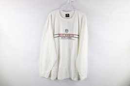 NOS Vintage 90s Ralph Lauren Mens 2XL Spell Out Center Logo Long Sleeve T-Shirt - £47.44 GBP