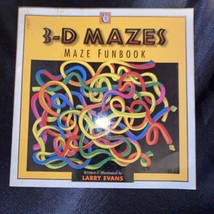 3-D Mazes amaze Funbook by Larry Evans vintage book - $14.85