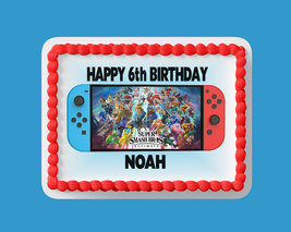 Gaming switch Personalized Edible Cake Topper - $10.99