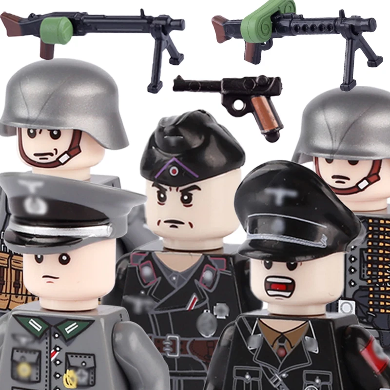 Game Fun Play Toys MOC WW2 German Military Soldiers Building Blocks A Infantry O - £22.98 GBP