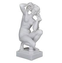 Aphrodite of Rhodes Venus bathing Greek Roman Goddess Cast Marble Museum Copy - £37.13 GBP