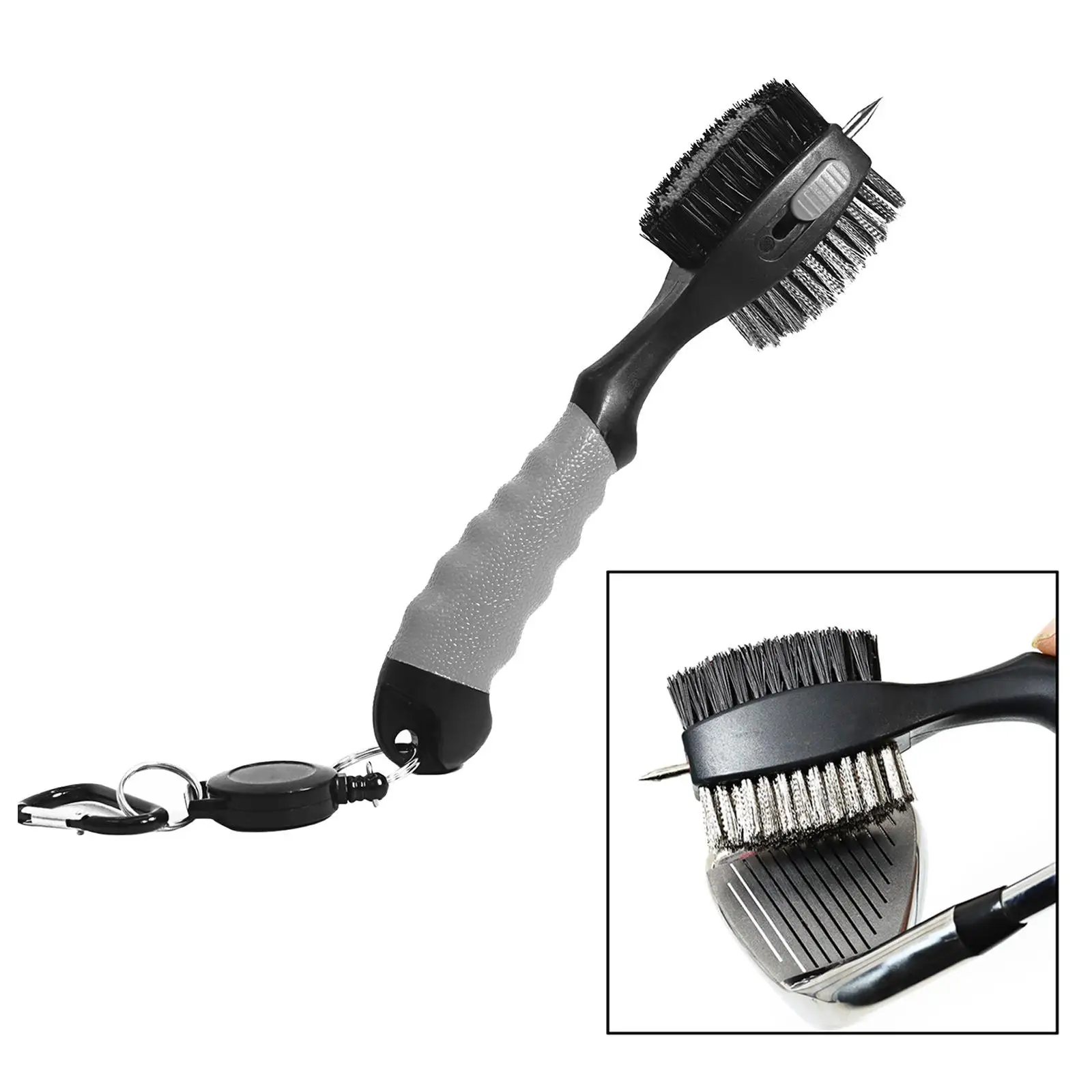 Sporting Golf Club Brush Groove Cleaner for Golf Bag Cleaning Tool Golfer Gift A - £23.89 GBP