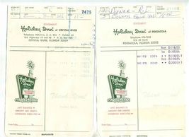 6 Holiday Inn Receipts 1969 Memphis New Orleans Crystal River Sarasota B... - $23.76