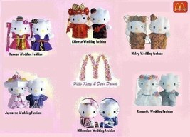 McDonald Hello Kitty &amp; Dear Daniel Wedding 2000 Japanese Wedding 2nd Pair - £27.18 GBP