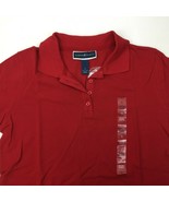 Macy&#39;s Karen Scott Women&#39;s Polo Red Amore Short Sleeve Top T-Shirt Small - £15.93 GBP