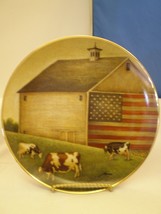 Cow Collector Plate &quot;Proud Pasture&quot; Lowell Herrero American Folk Art Col... - $28.05