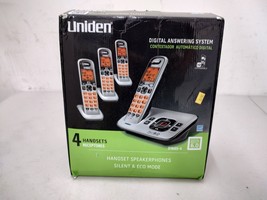 Uniden D1680-4 1.9 G Hz Four Handsets Single Line Cordless Phone Incomplete Read - $39.60