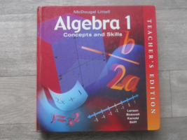 McDougal Littell Algebra 1 Concepts &amp;Skills Larson Boswell 2001 Teacher&#39;... - £18.73 GBP