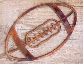 Football Metal Art - Copper - 9&quot; x 5 1/2&quot; - £11.37 GBP