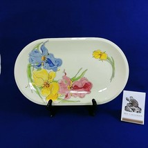 Platter Oval Villeroy &amp; Boch Luxembourg Iris Pattern by Clyda Delfino 15... - $68.86