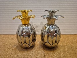 Vintage Godinger Silver Art Co. Pineapple Salt and Pepper Shakers - £12.68 GBP