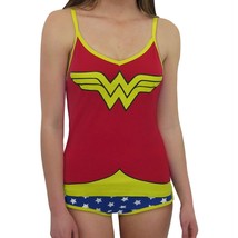 Wonder Woman Cami &amp; Panty Lingerie Set Red - £28.91 GBP+