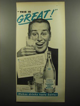 1951 Canada Dry Water Ad - This is great - $18.49