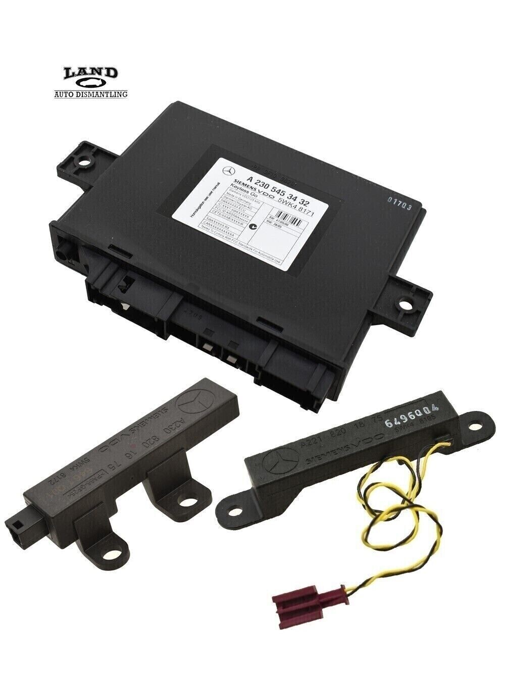 MERCEDES R230 SL-CLASS KEYLESS GO SENSOR MODULE ANTENNA COMPUTER RECEIVER - $49.49