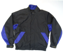 Mens FJ Footjoy DryJoys Golf Jacket Black Full Zip Rain Windbreaker Size... - $28.45