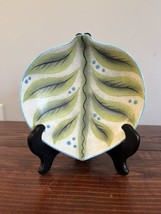 Swedish Contempo Lindberg Style Leaf Bowl Candy Key Tray Trinket Dish Berry - $58.39