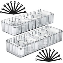 Cable Storage Boxes Organizers 2 Pack,Cord Charger Storage Organizer Box Case Wi - £25.05 GBP