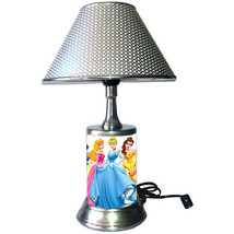 Disney Princess desk lamp with chrome finish shade, 6 Princesses - £34.75 GBP