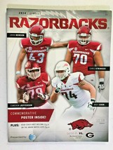 2014  Arkansas Razorbacks v Georgia Bulldogs FOOTBALL Game Program w/ POSTER ins - £8.99 GBP