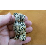 (Y-BEA-ST-721) spotted STANDING BEAR gemstone carving FIGURINE I love be... - $459.19 MXN