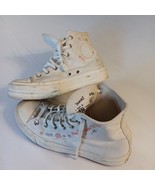Converse All Star Hi Top Sneakers Things To Grow White Ivory Floral Sz 8... - €21,39 EUR