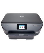 HP ENVY 7155 ALL IN ONE FLATBED THERMAL COLOR B&W INKJET PRINTER W/MANUAL TESTED - $76.22