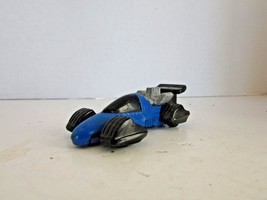 MATTEL 1993 HOTWHEELS BLUE DRAG RACE CAR DIECAST 1/64 BLACK &amp; GREY ACCEN... - $3.70