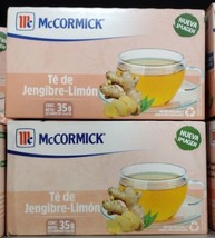 2X Mc Cormick Te Jengibre Limon / Gingre & Lemongrass Tea -2 Cajas 25 Sobres c/u - £11.78 GBP