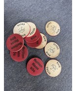 Lot Of 11 Rain Check Wooden TOKENS For Rotten Ron’s 50 Cent Token - £5.45 GBP