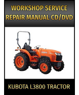 Kubota L3800 Tractor Service Repair Manual on CD - $20.45