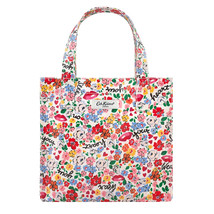 Cath Kidston Small Bookbag Mini Tote Lunch Bag Tote Brave Soul Floral Cr... - $19.99