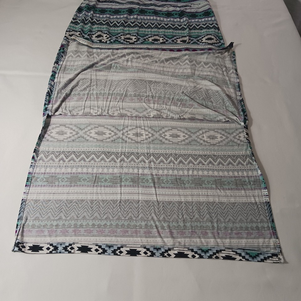 CATO RN#37080 Women's Green Multicolor Geometric Elastic Waist Long Skirt 14/16W Item image 10