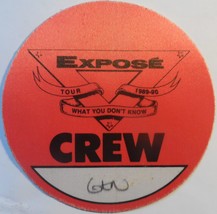 EXPOSE Vintage 1989 Crew Backstage Pass &quot;What You Don&#39;t Know Tour&quot; Otto Gen  - £10.21 GBP