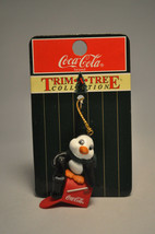 Coca-Cola Trim-A-Tree Cllection - Penguin On Mail Box - Miniature Ornament - £7.76 GBP