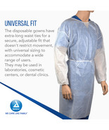 Dynarex 2144 Isolation Gowns Small White Disposable Latex-Free Full-Leng... - $1,244.90 MXN