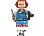 Minifigure Custom Building Toys Halloween Horror Series Chucky KF1829 - £3.08 GBP