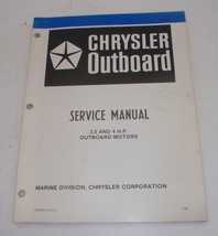 Chrysler Outboard Service Manual 3.5 &amp; 4 HP - $16.98