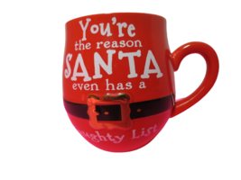 Cracker Barrel Christmas Coffee Tea Mug You&#39;re The Reason Santa Even Has... - $14.80