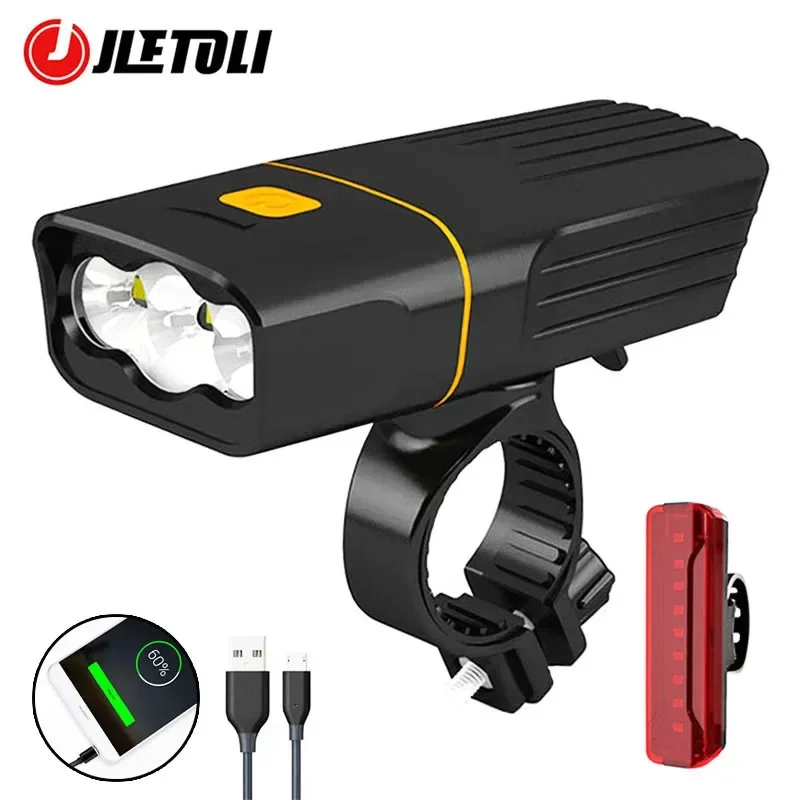 Light waterproof cycling light 360 degree rotating bycicle front light bike accessories thumb200
