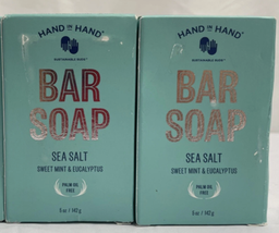 2x Hand in Hand Sweet Mint &amp; Eucalyptus Sea Salt Bar Soap, 5 OZ - $14.84