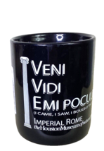 Black Coffee Mug Museum of Natural Science Houston Imperial Rome Quotation Latin - £11.50 GBP