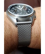 20mm Braided Stainless Mesh Band For Bulova Lunar Pilot No Time To Die 007 - $119.00